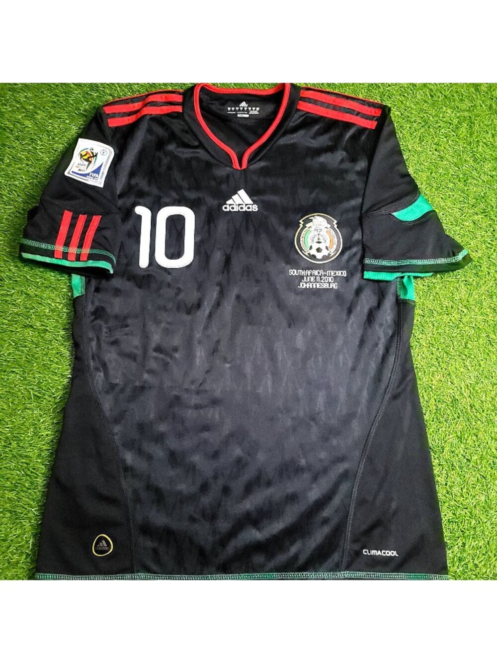 Blanco Mexico 2010 WORLD CUP Away Soccer Jersey M SKU# P41397